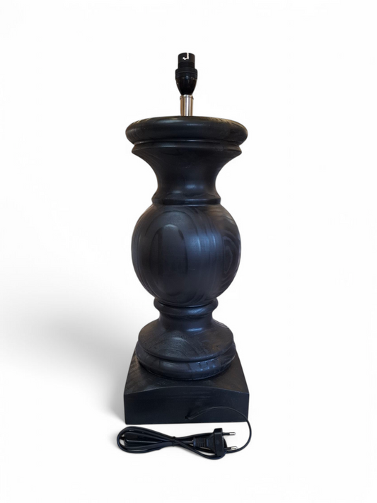 Regent Table Lamp Base - Black (Wood)