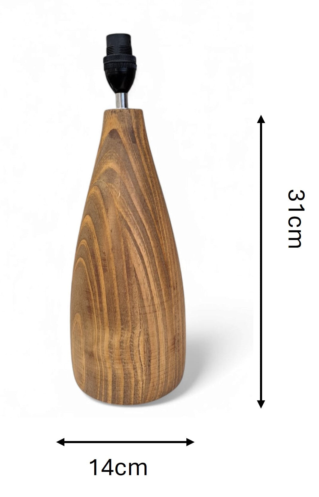 Lipe Wood Bedside Table Lamp - Light Oak