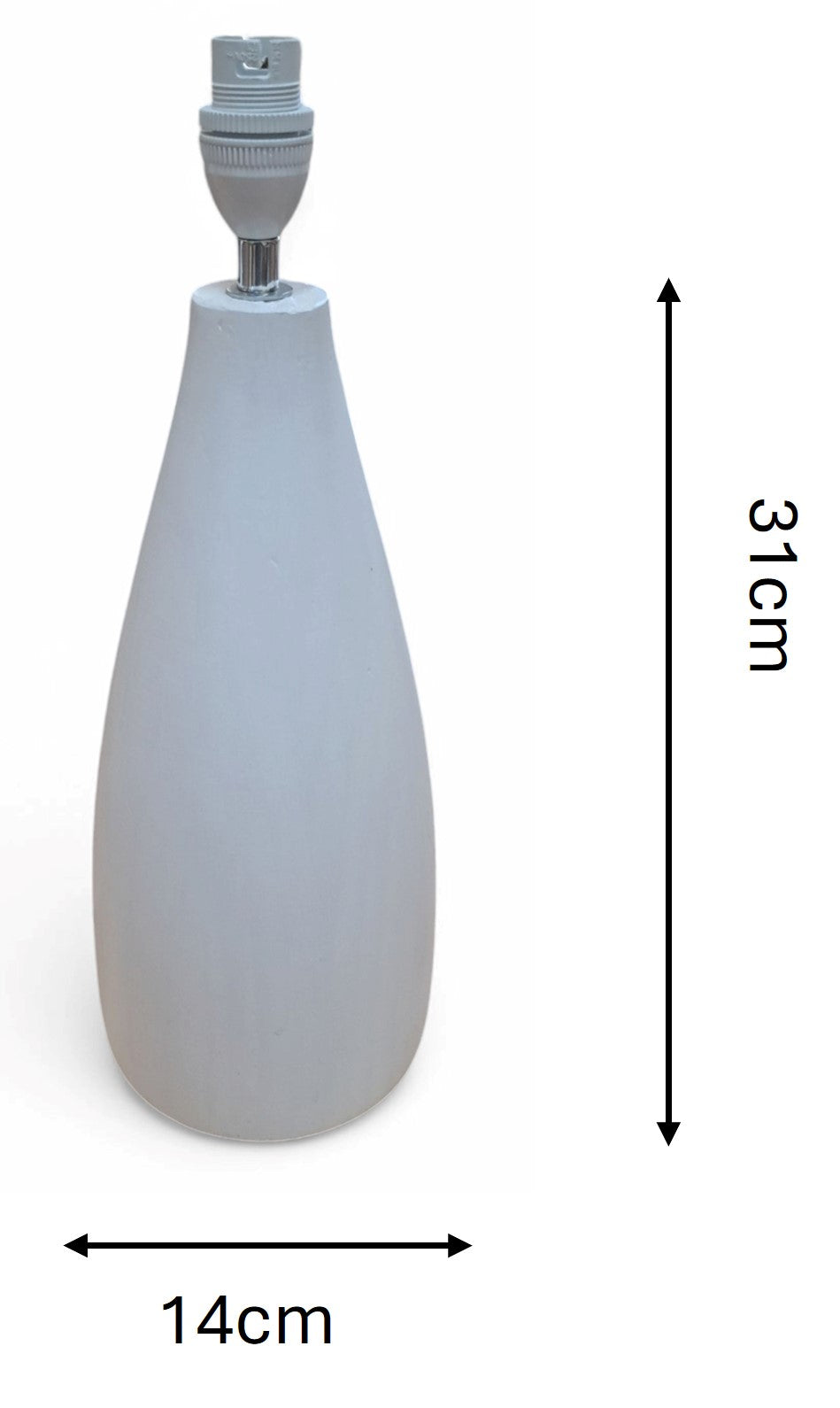 Lipe Wood Bedside Table Lamp - Modern White