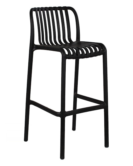 stool bar plastic black modern outdoor