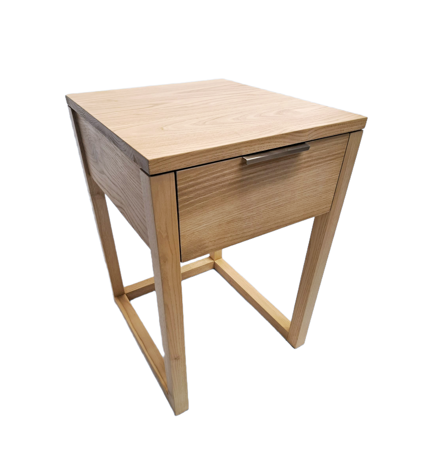 Bedside Table Solid Wood Single Drawer