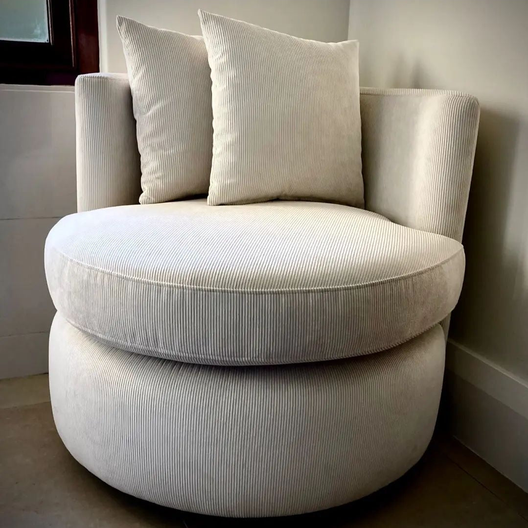 Chair 1 - Swivel Round Upholstered Chair