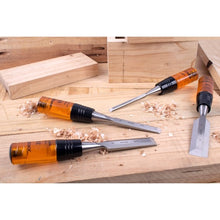 Load image into Gallery viewer, PONY JORGENSEN | WOOD CHISEL SET 4 PIECE WITH ACETATE HANDLE | AC70421