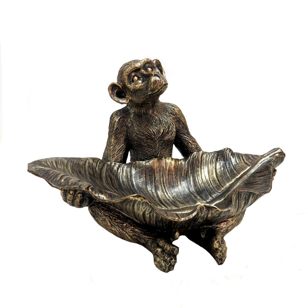 Monkey Bowl - Antique Gold Medium