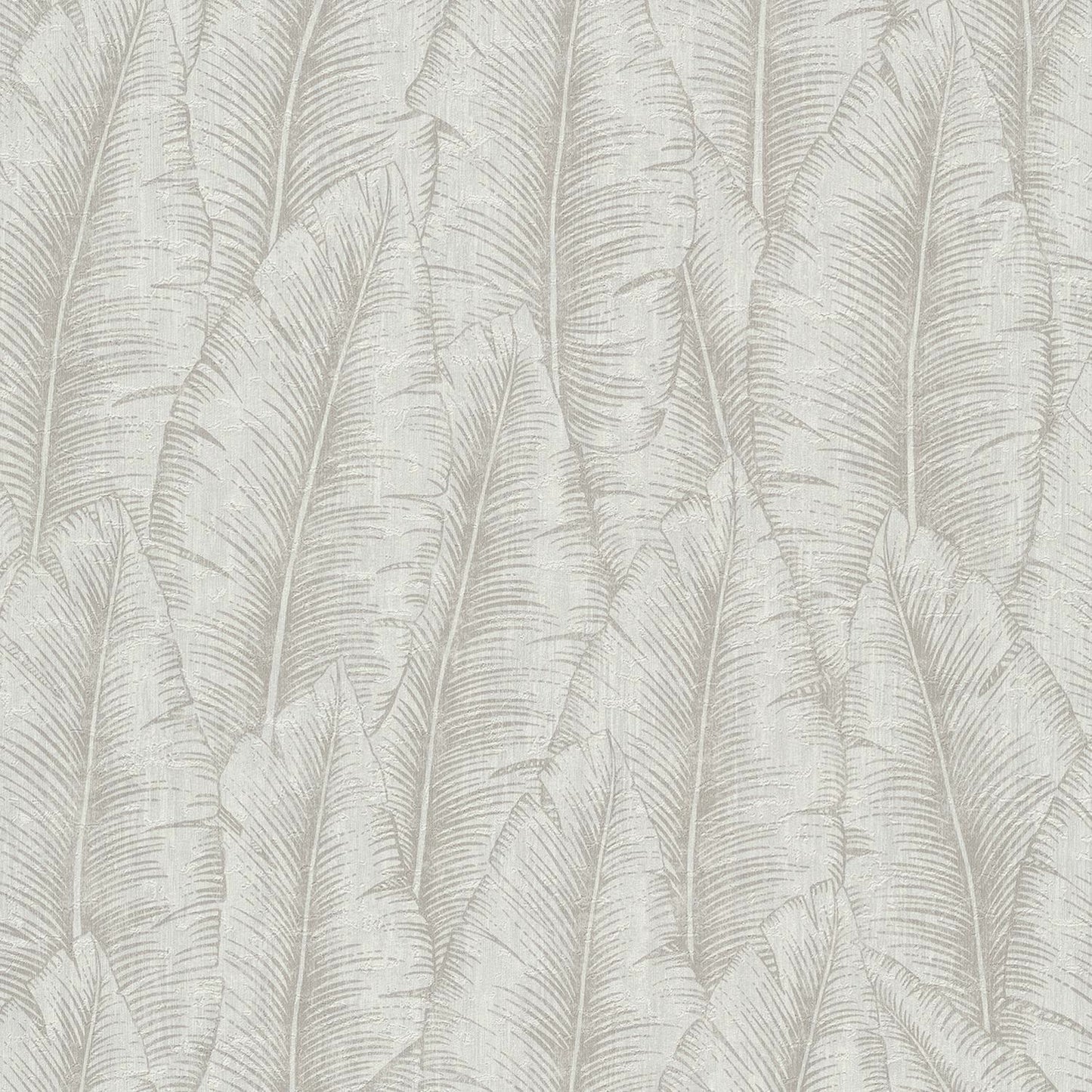 Pattern of light gray leaves on a textured background