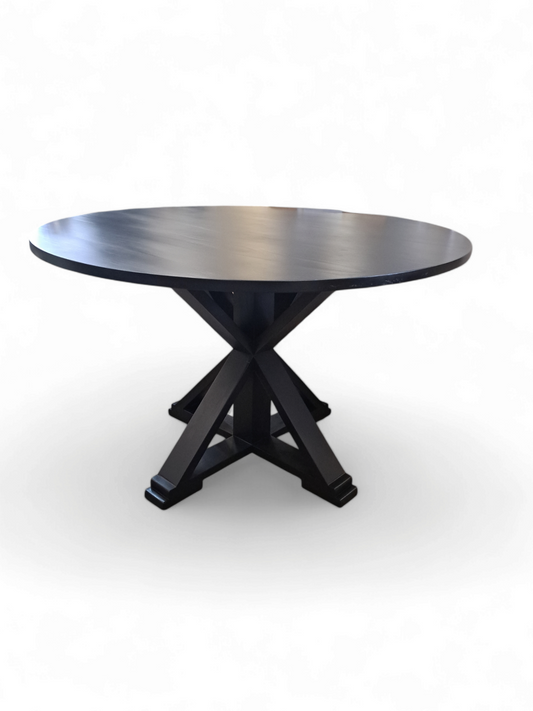 black round dining table