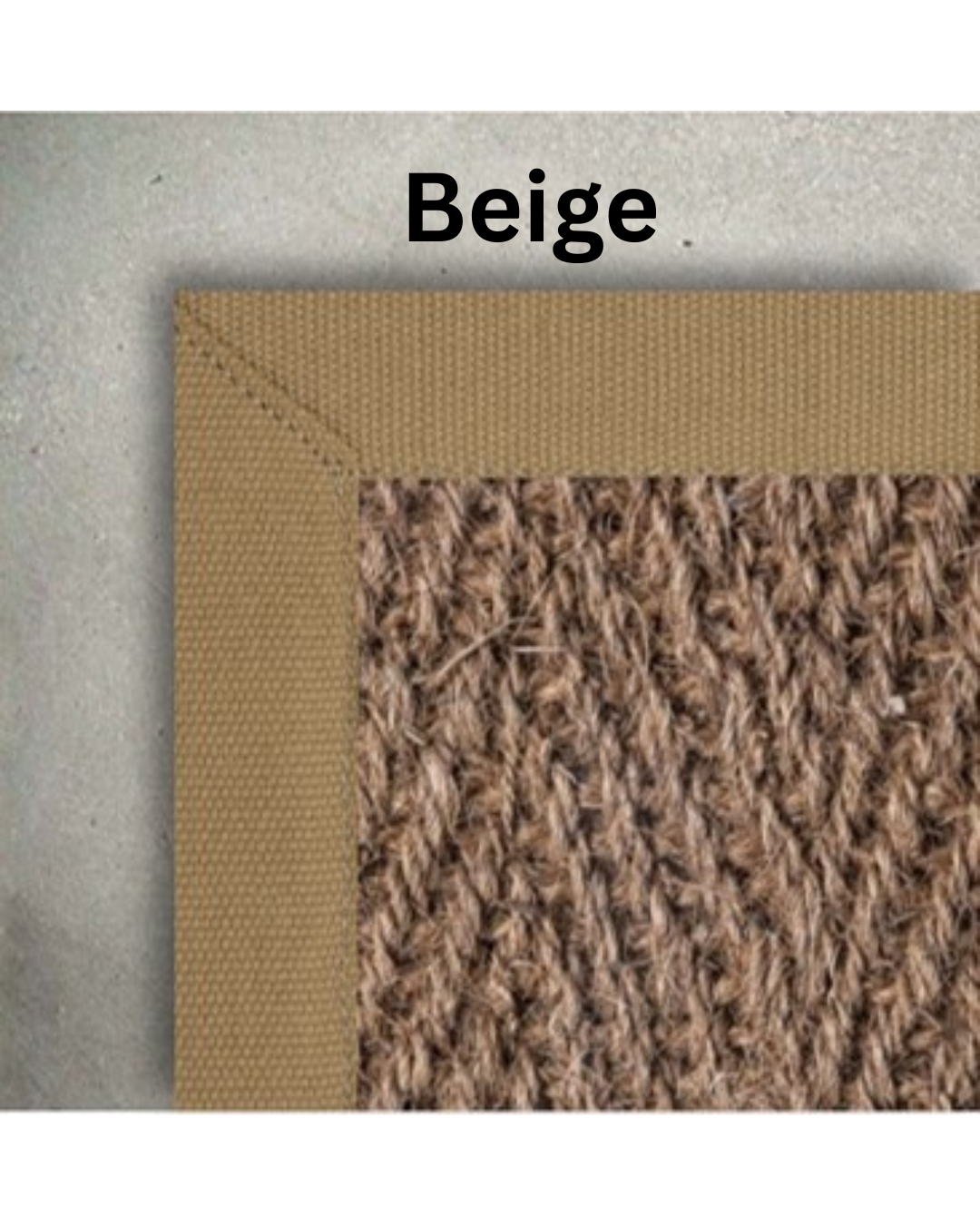 Custom Coir Herringbone Rug