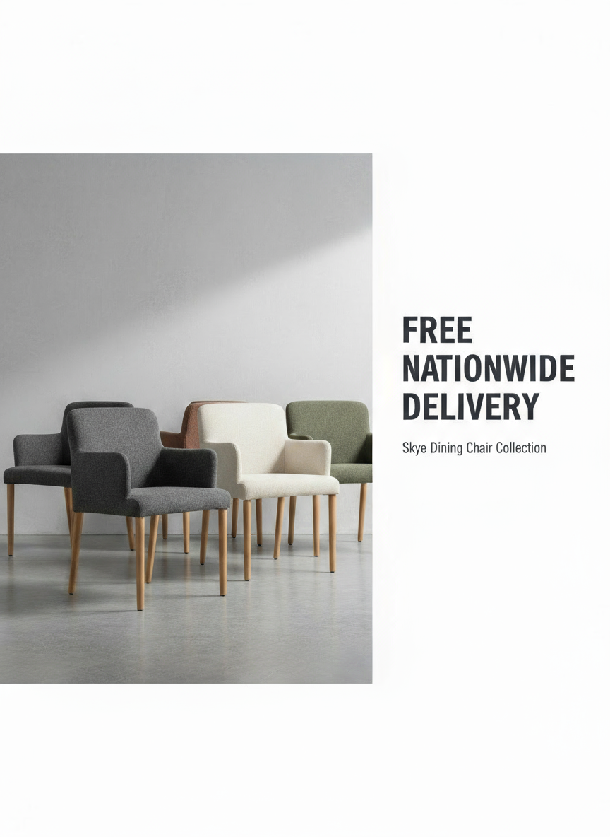 Skye Dining Chair Free Delivery Banner