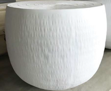 Load image into Gallery viewer, coffee table white resin round textured surface
