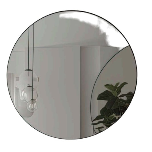 Modern Mirror Round Aluminum