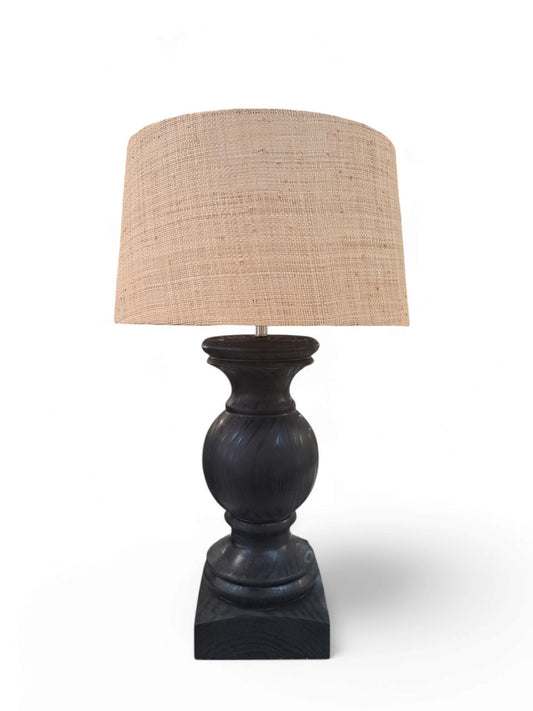 Regent Table Lamp Base - Black (Wood)