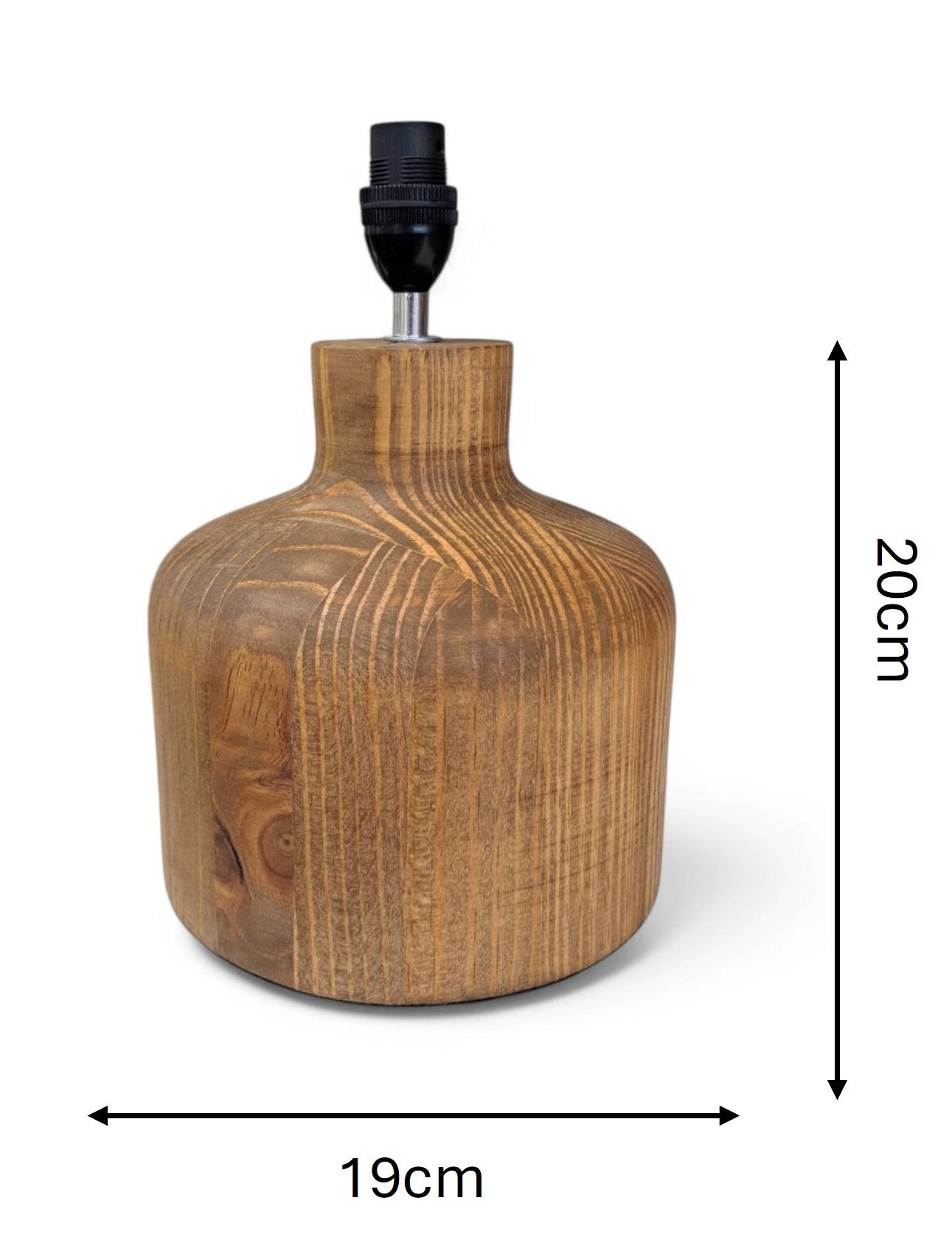 Boma Wood Bedside Table Lamp - Light Oak