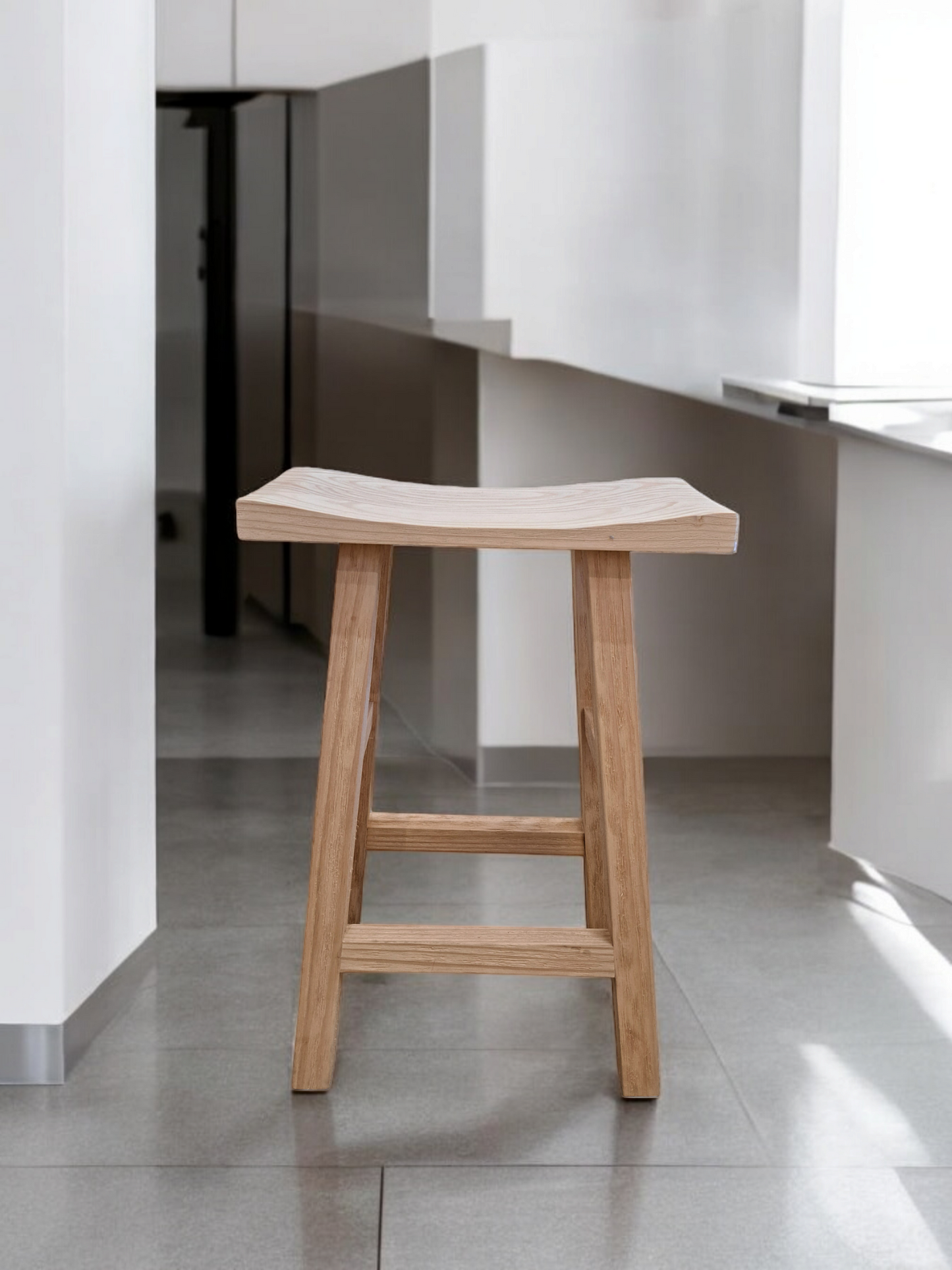 Barstool - Carved Wood