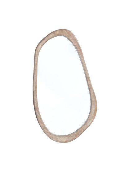 Arabella Wooden Mirror – Rubberwood frame by Hertex, available at Greenhaus