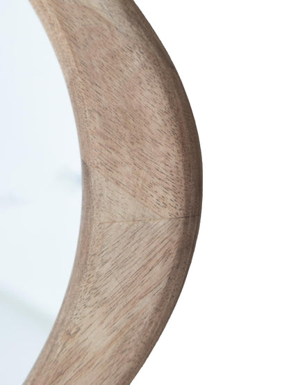 Arabella Wooden Mirror – Rubberwood frame by Hertex, available at Greenhaus