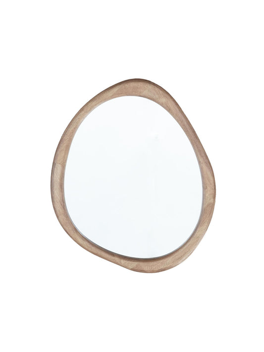 Arabella Wooden Mirror – Rubberwood frame by Hertex, available at Greenhaus
