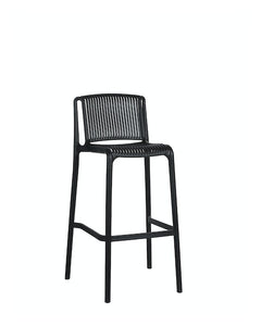 stool bar plastic black modern outdoor 
