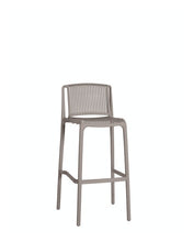 Load image into Gallery viewer, stool bar plastic taupe modern outdoor 