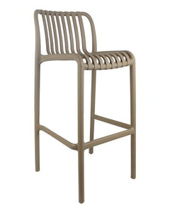 stool bar plastic beige modern outdoor 
