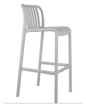 Load image into Gallery viewer, stool bar plastic grey modern outdoor 