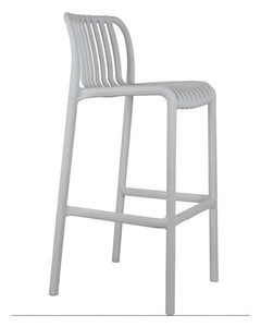 stool bar plastic grey modern outdoor 