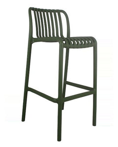 stool bar plastic green modern outdoor 