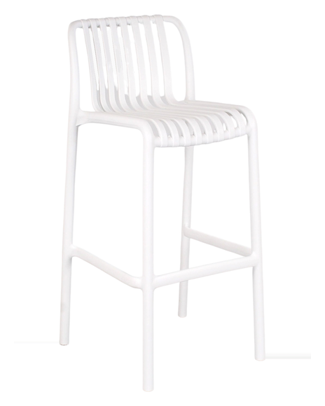 stool bar plastic white modern outdoor 