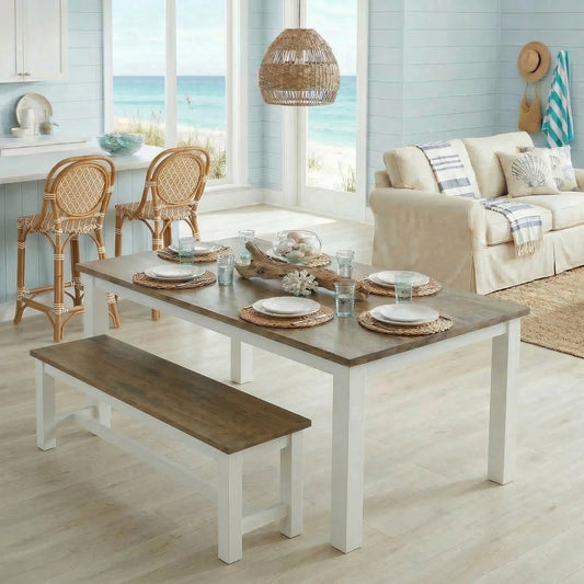 Oak Dining Table - Beach house Wood