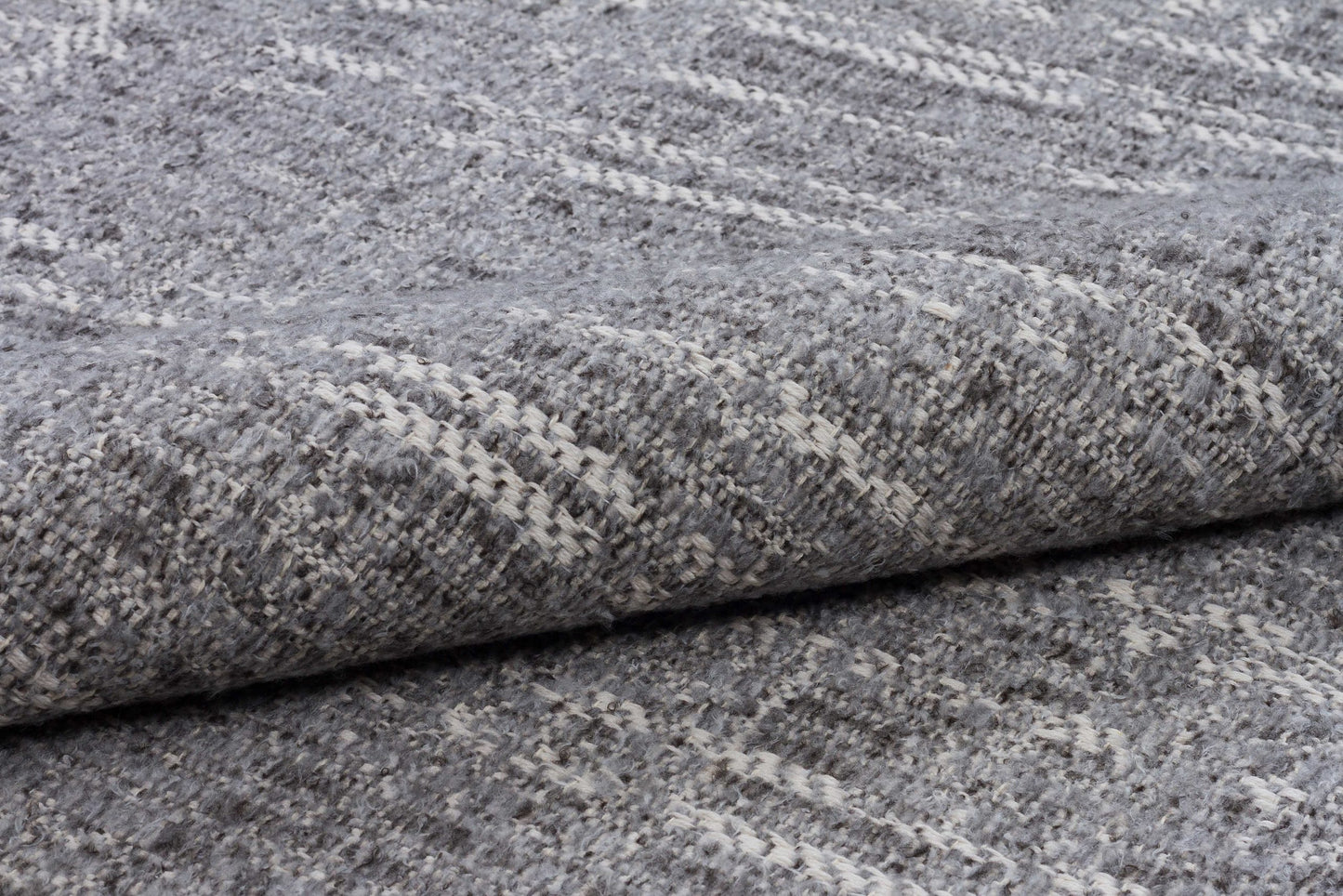 Close-up of gray textured fabric