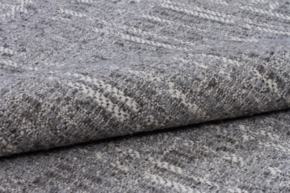 Close-up of gray textured fabric