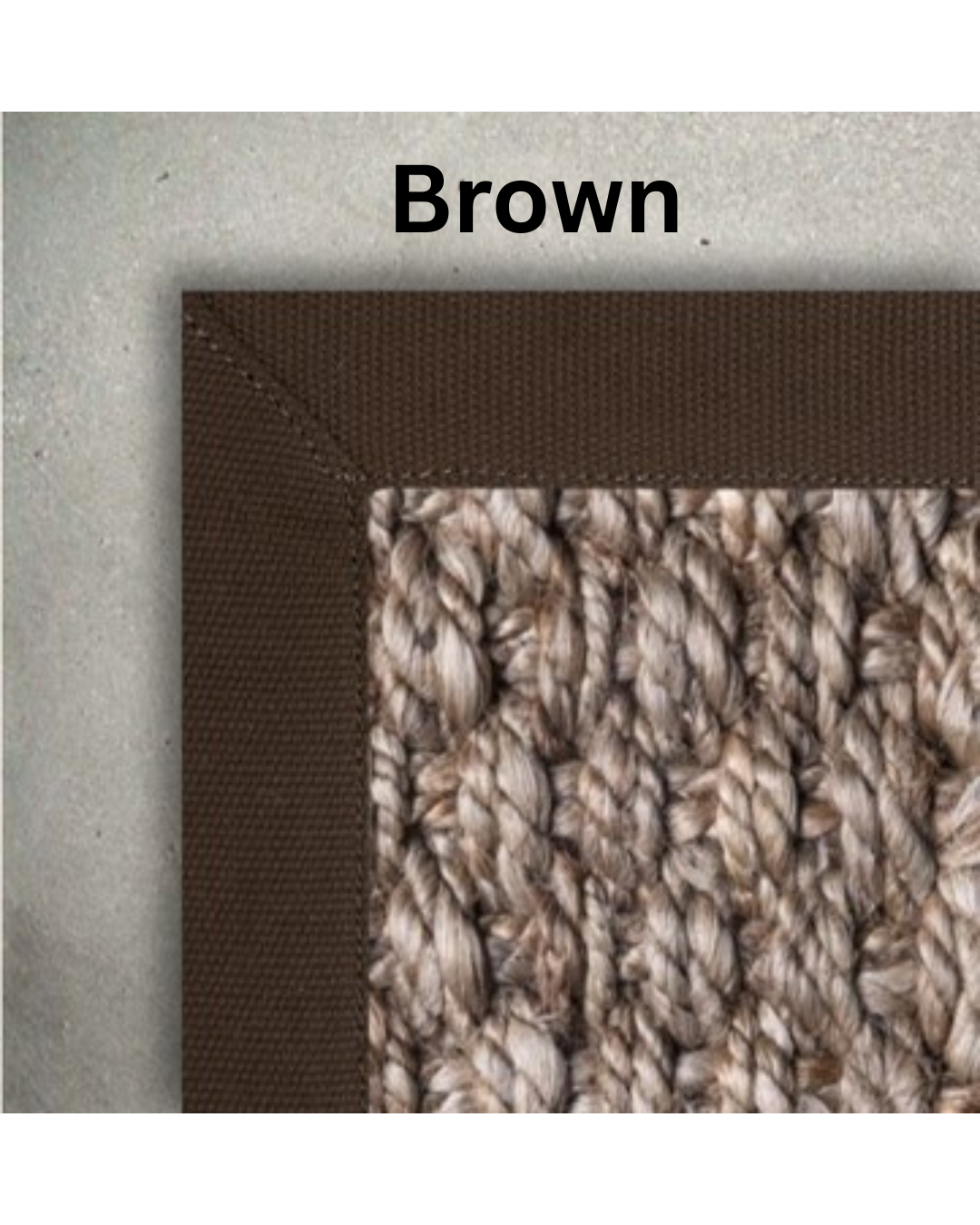 Custom Natural Jute  Panama Rug (Round)