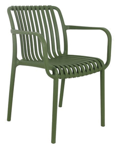 chair dining plastic green modern outdoor 