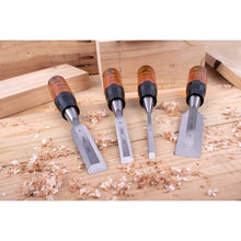 Load image into Gallery viewer, PONY JORGENSEN | WOOD CHISEL SET 4 PIECE WITH ACETATE HANDLE | AC70421