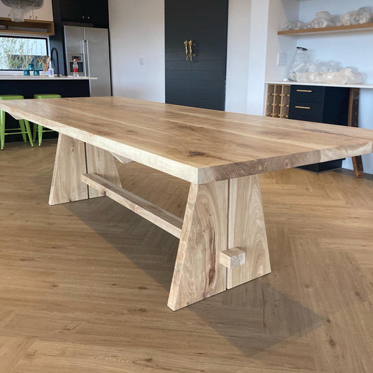 solid wood dining table