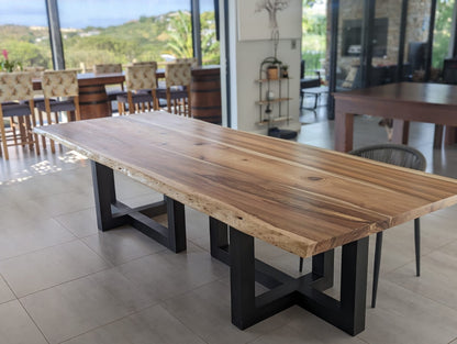 solid wood dining table