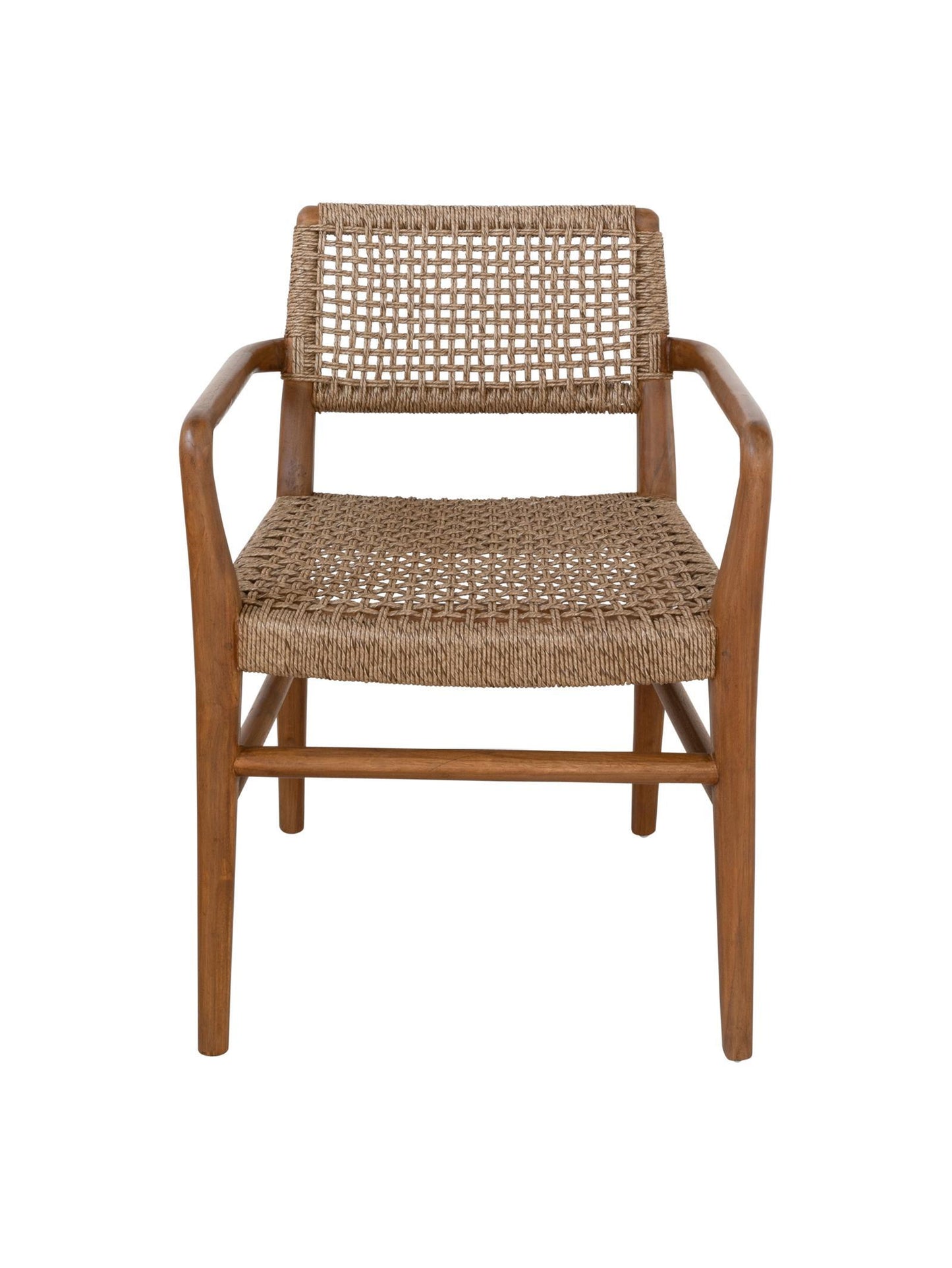 Goa Teak Arm Chair – Solid Teak Frame with UV-Resistant Rope