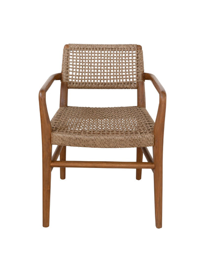 Goa Teak Arm Chair – Solid Teak Frame with UV-Resistant Rope