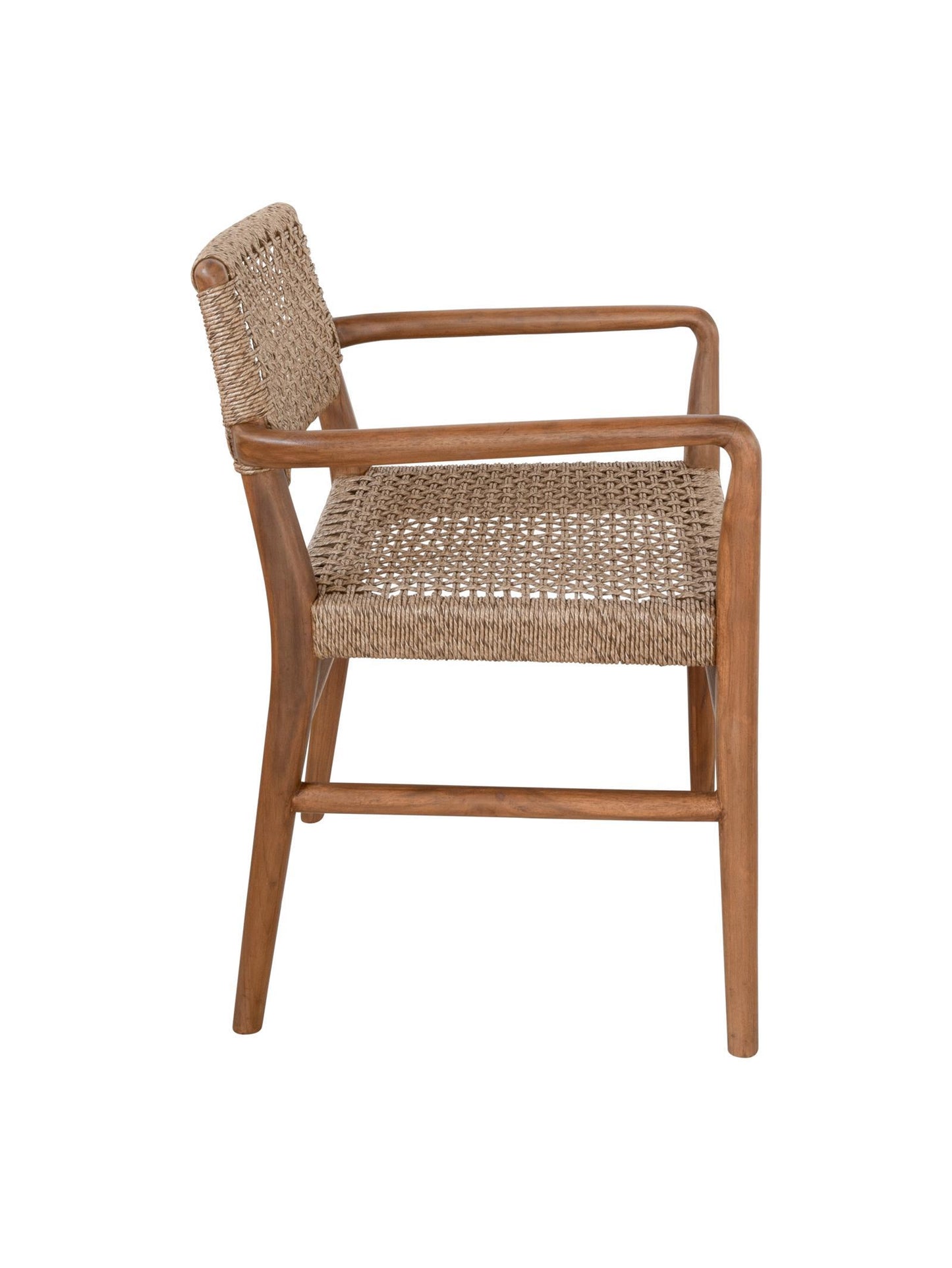 Goa Teak Arm Chair – Solid Teak Frame with UV-Resistant Rope