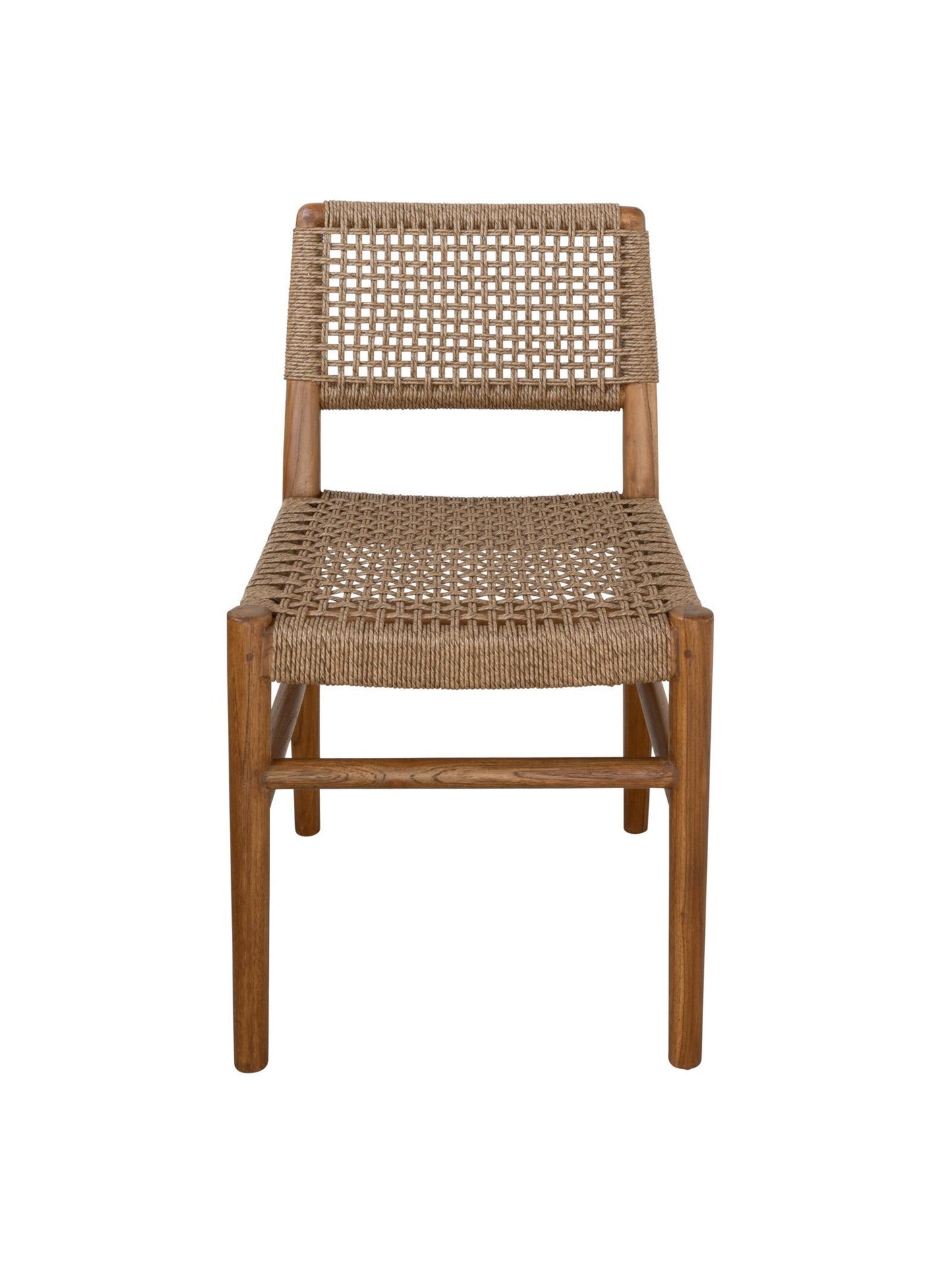 teak outdoor chair, UV-resistant rope, patio furniture, Greenhaus, Goa Teak Side Chair with solid teak frame and woven rope seat

Outdoor teak chair with UV-resistant rope and natural wood finish

Close-up of Goa Teak Chair showing rope weave and teak texture

Handcrafted teak side chair with weather-proof rope backrest

Solid teak outdoor chair featuring curved rope seat and back

Goa Teak Chair detail showing smooth finish and durable joinery

Modern teak side chair with dark rope accents – Greenhaus Outd