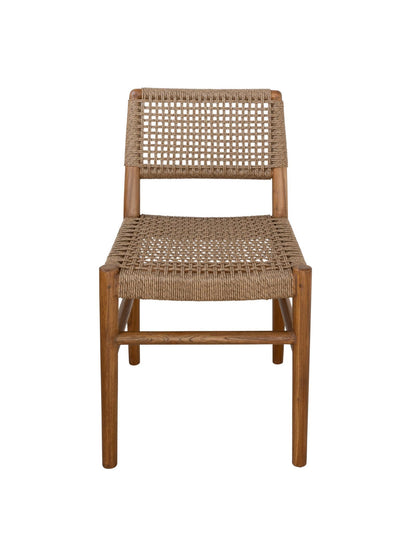 teak outdoor chair, UV-resistant rope, patio furniture, Greenhaus, Goa Teak Side Chair with solid teak frame and woven rope seat

Outdoor teak chair with UV-resistant rope and natural wood finish

Close-up of Goa Teak Chair showing rope weave and teak texture

Handcrafted teak side chair with weather-proof rope backrest

Solid teak outdoor chair featuring curved rope seat and back

Goa Teak Chair detail showing smooth finish and durable joinery

Modern teak side chair with dark rope accents – Greenhaus Outd