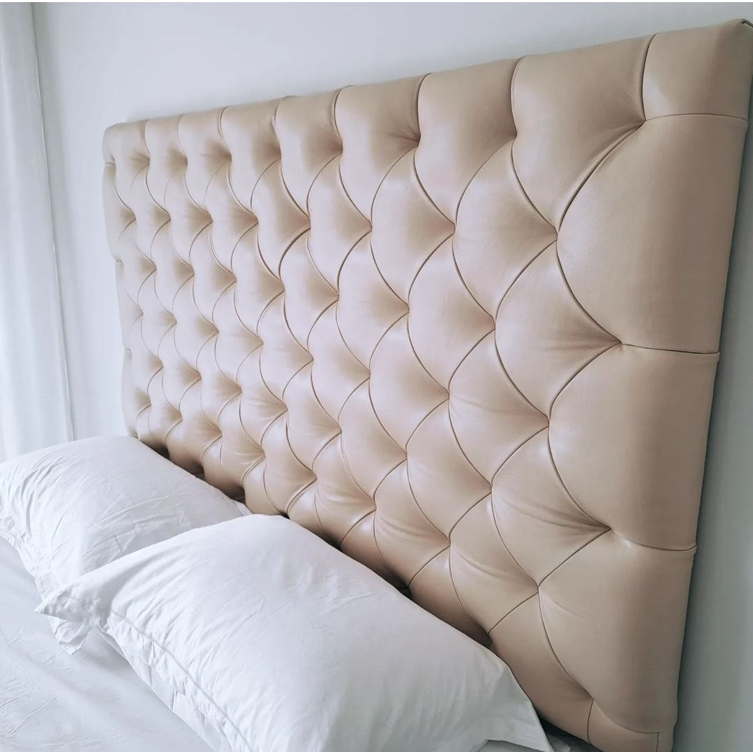 Headboard 1 - Genuine leather tufted