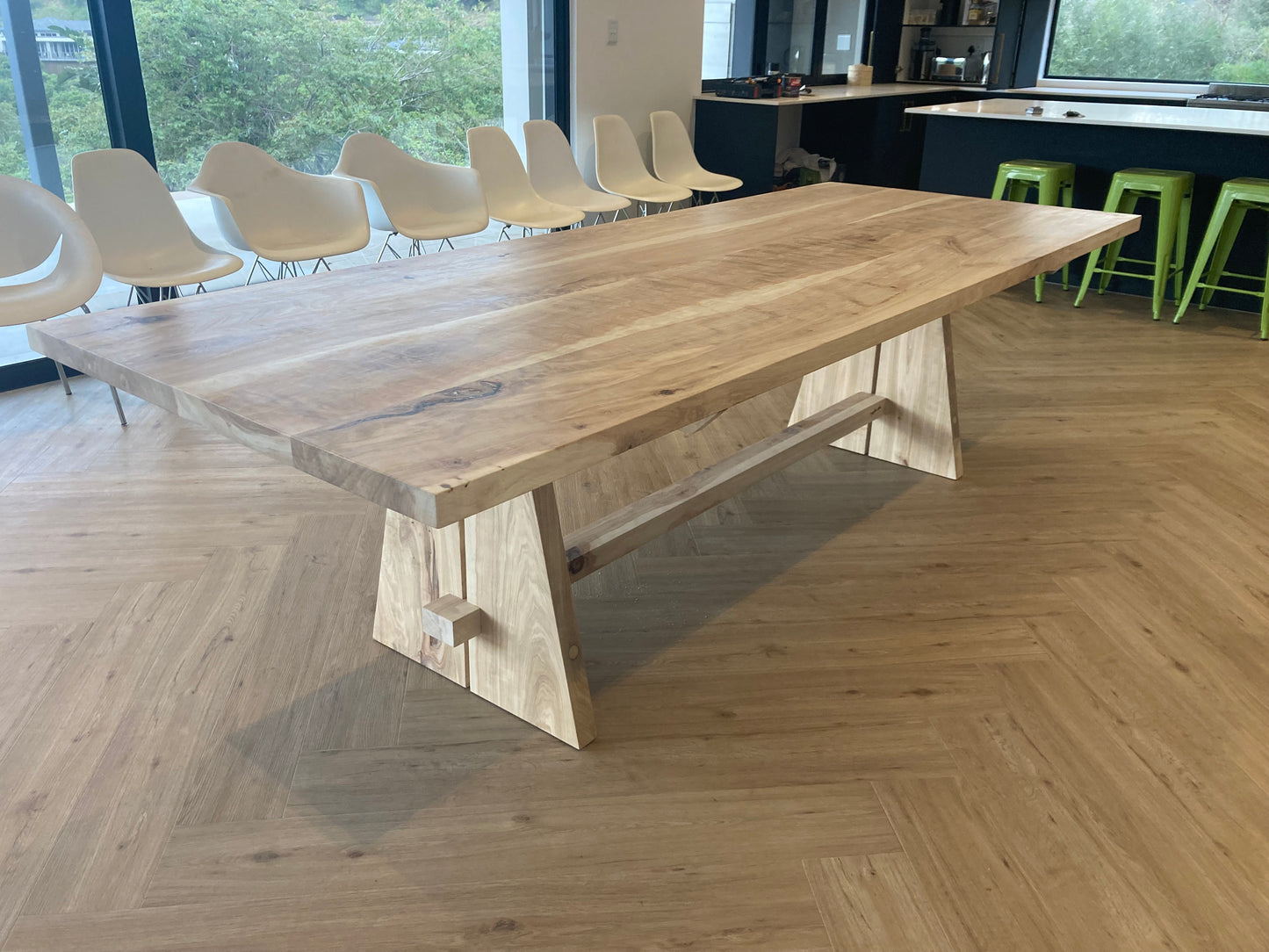 solid wood dining table