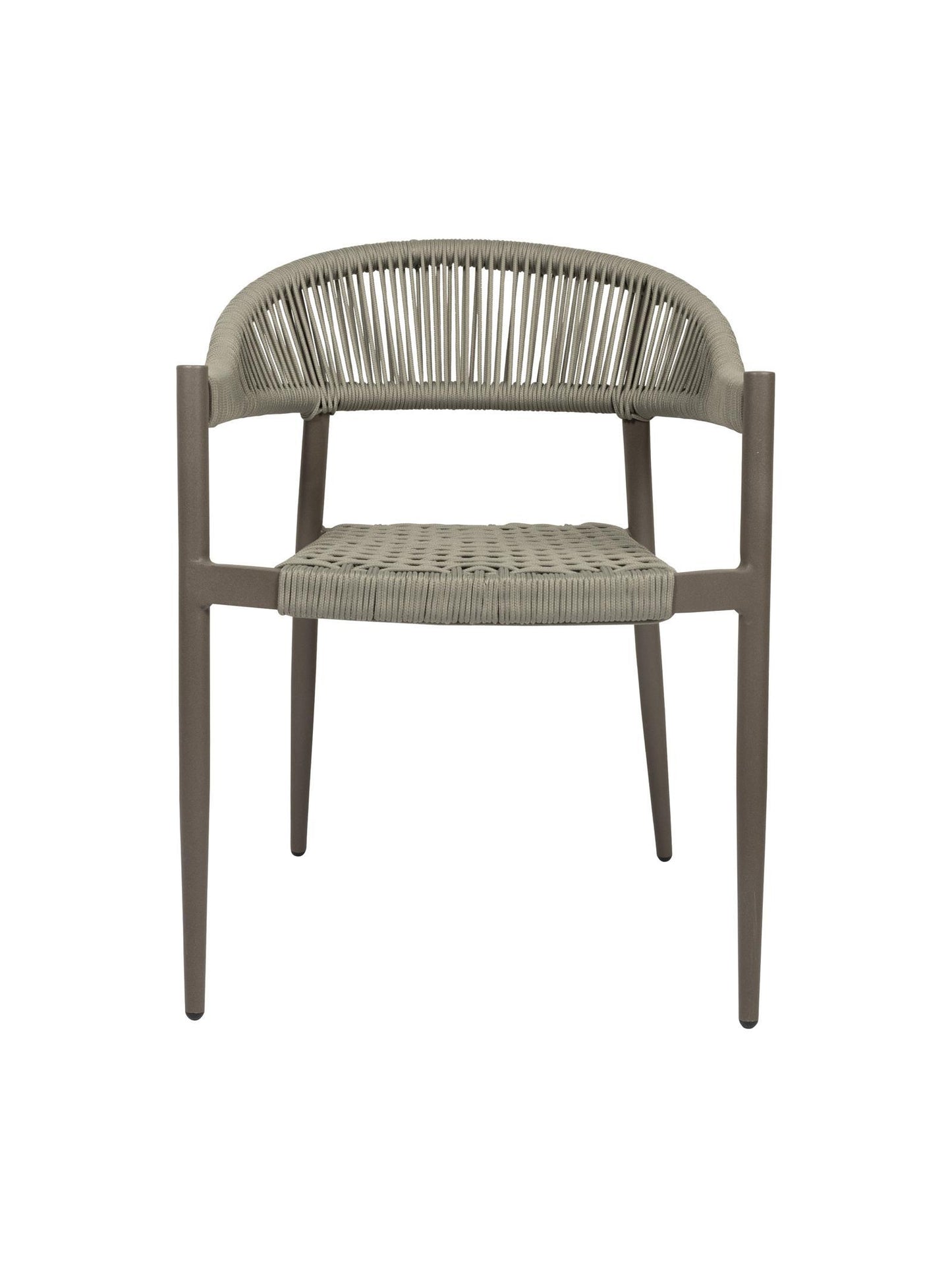 Iona Outdoor Dining Chair with aluminium frame and woven UV-resistant rope seat on patio dining area

Close-up of Iona dining chair showing intricate rope weave and sturdy metal frame

Set of Iona outdoor dining chairs around outdoor dining table on deck

Iona Outdoor Dining Chair styled in garden or veranda dining setting

Back view of Iona dining chair highlighting UV-resistant rope backrest design

Iona dining chair from the Iona outdoor furniture collection with coordinating pieces