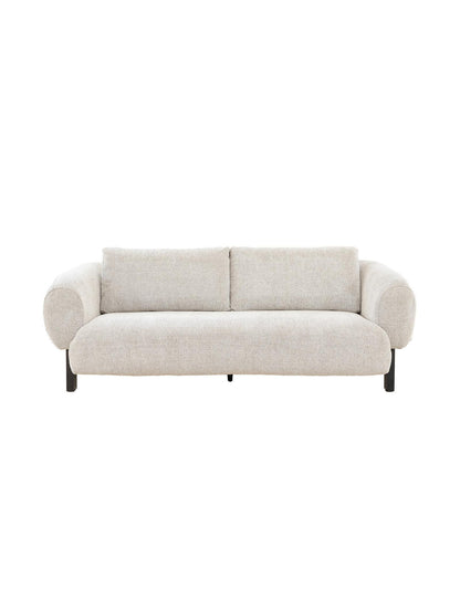 Beige sofa on a white background