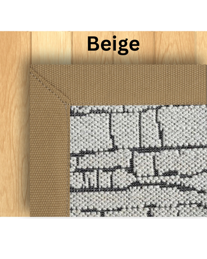 Custom Jute Wood Erosion Rug