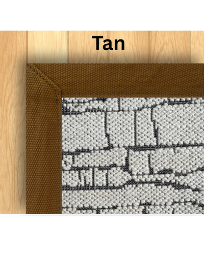 Custom Jute Wood Erosion Rug