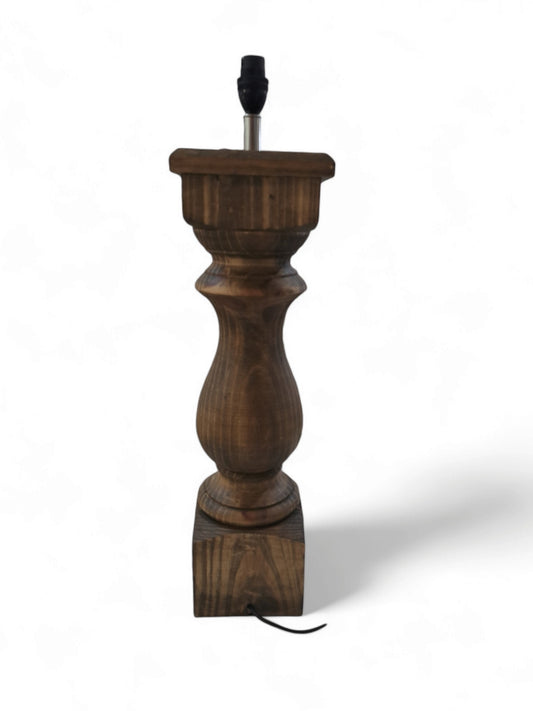 Tall Table Lamp base - Dark Brown (Wood)