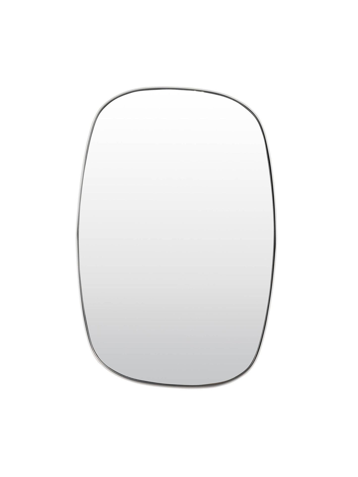 cream white mirror on a white background