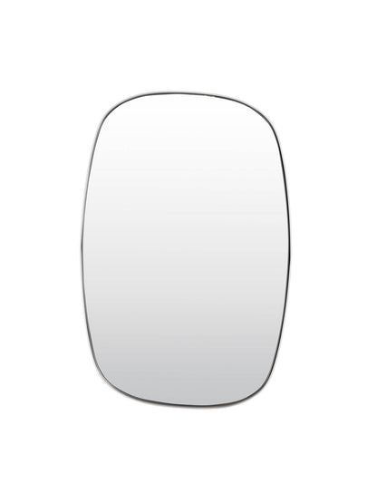 cream white mirror on a white background