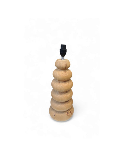 Pebble Table Lamp base - Light Wood